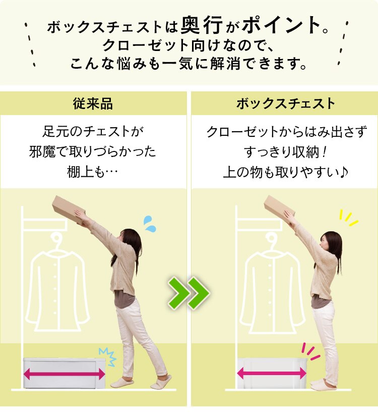 【3個セット】収納ケース ナチュラル クローゼット MBC-LD29