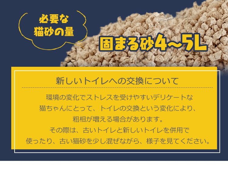 新しい猫トイレへの交換について