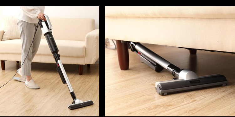 掃除機 コード式 紙パック 極細軽量 モップ付 IC-SBA6-R レッド13