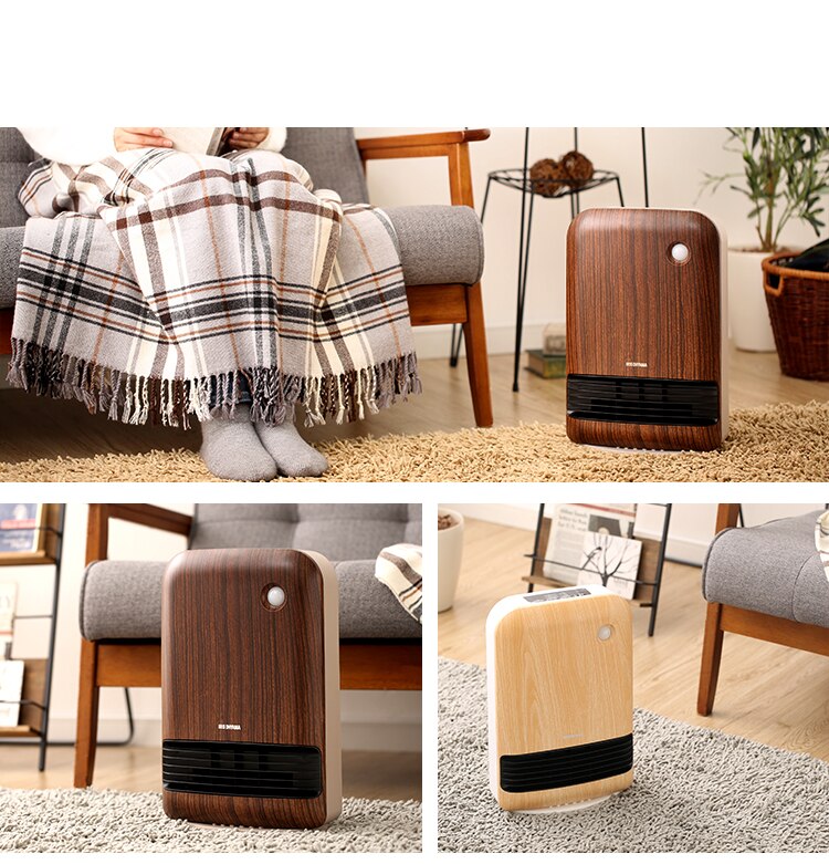 セラミックヒーター 人感センサー JCHM-12TD4-DTM 風量3段階 大風量 濃木目14