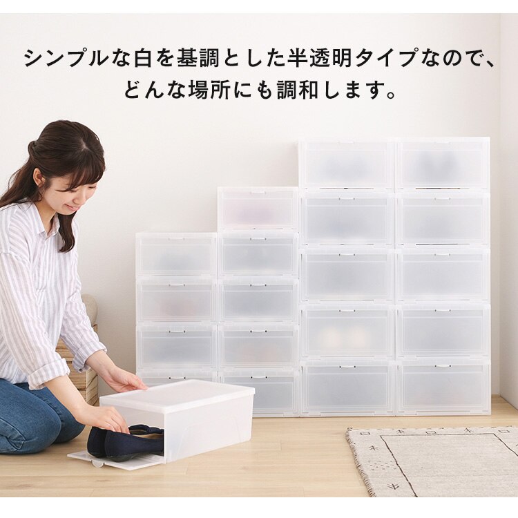 【12個セット】シューボックス ナチュラル Mサイズ MSB-M　10