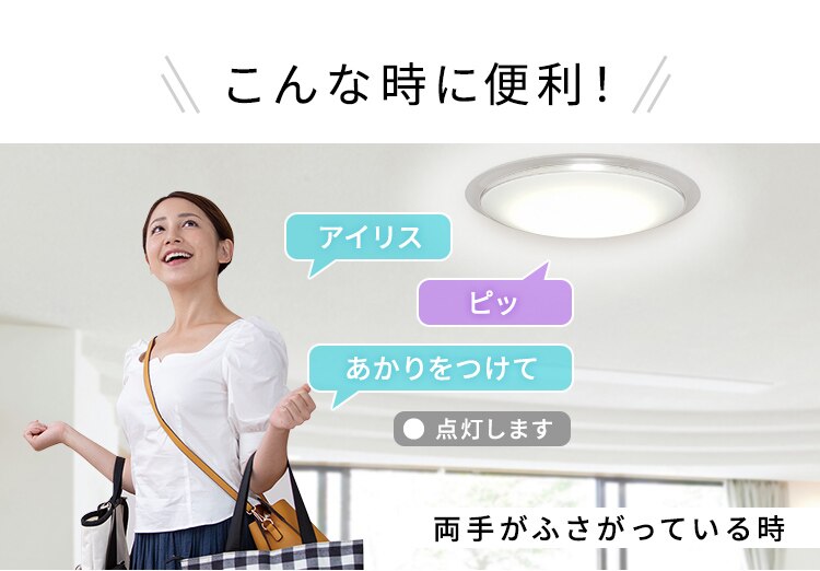 【2個セット】 LED シーリングライト 8畳 調光 調色 音声操作 工具・工事不要 リモコン付き 5年保証 CL8DL-6.1CFUV4