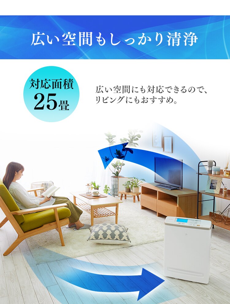 空気清浄機 25畳 ほこりセンサー 自動運転モード マイナスイオン お手入れ簡単 RMDK-50 ブラウン15