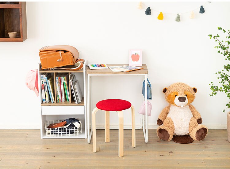 コンパクトデスク アッシュブラウン／ホワイト CDK-5908