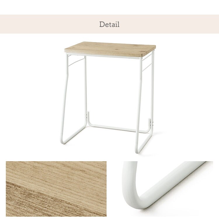 コンパクトデスク アッシュブラウン／ホワイト CDK-59010