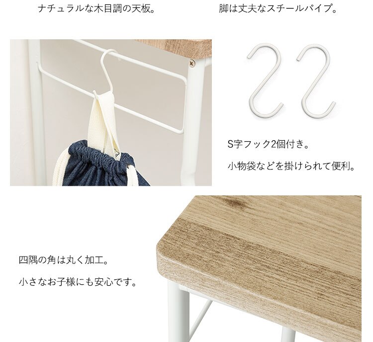 コンパクトデスク アッシュブラウン／ホワイト CDK-59011