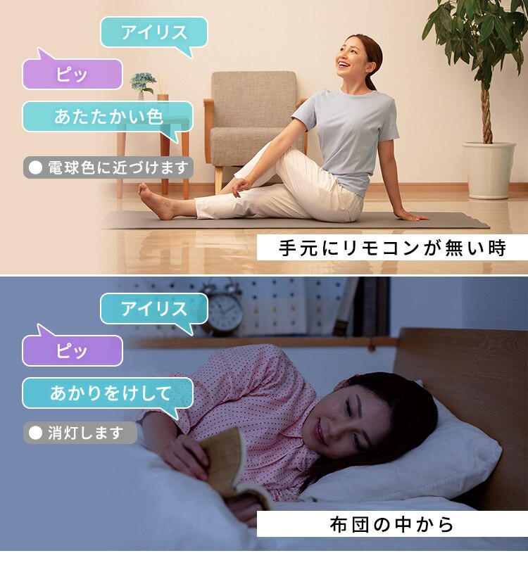 【2個セット】 LED シーリングライト 12畳 調光 調色 音声操作 工具・工事不要 リモコン付き 5年保証 CL12DL-5.11KCFV4