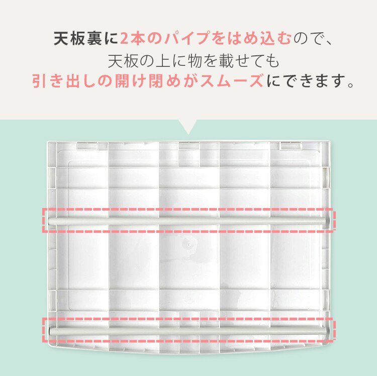 【2個セット】ノックダウンチェスト ホワイト KDMG-5658