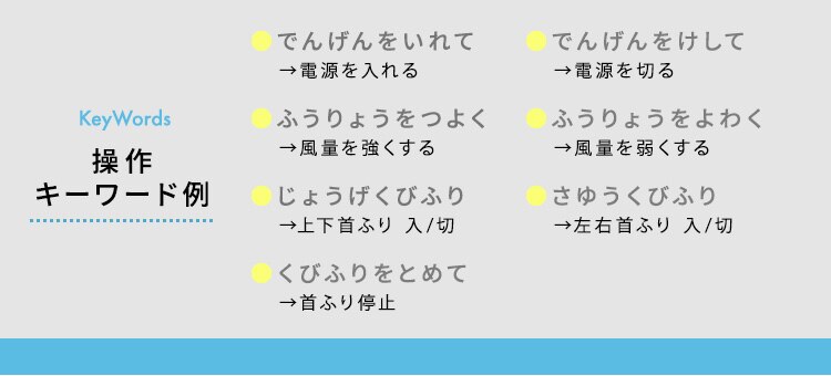 サーキュレーターアイ 18畳 上下左右首振り 音声操作 KSCV151T パールホワイト11