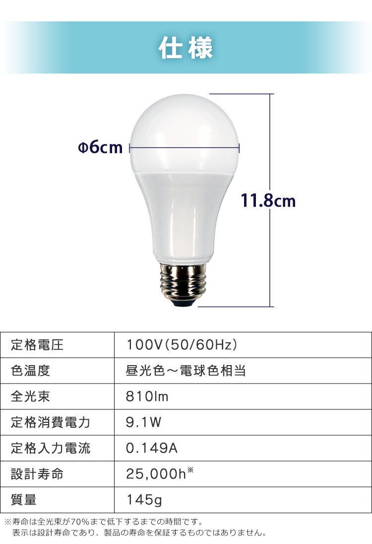 LED電球 E26 広配光 60形相当 冷暖調色 AIスピーカー LDA9D/L-G/D-86AITG+Google Nest Mini14
