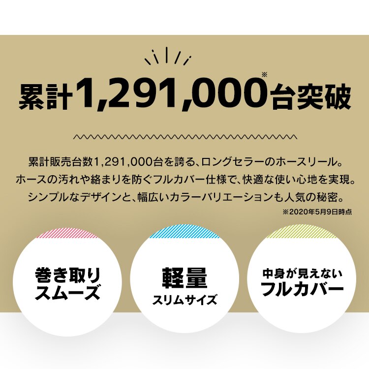 フルカバーホースリールスリム 20M ネイビーグレー1