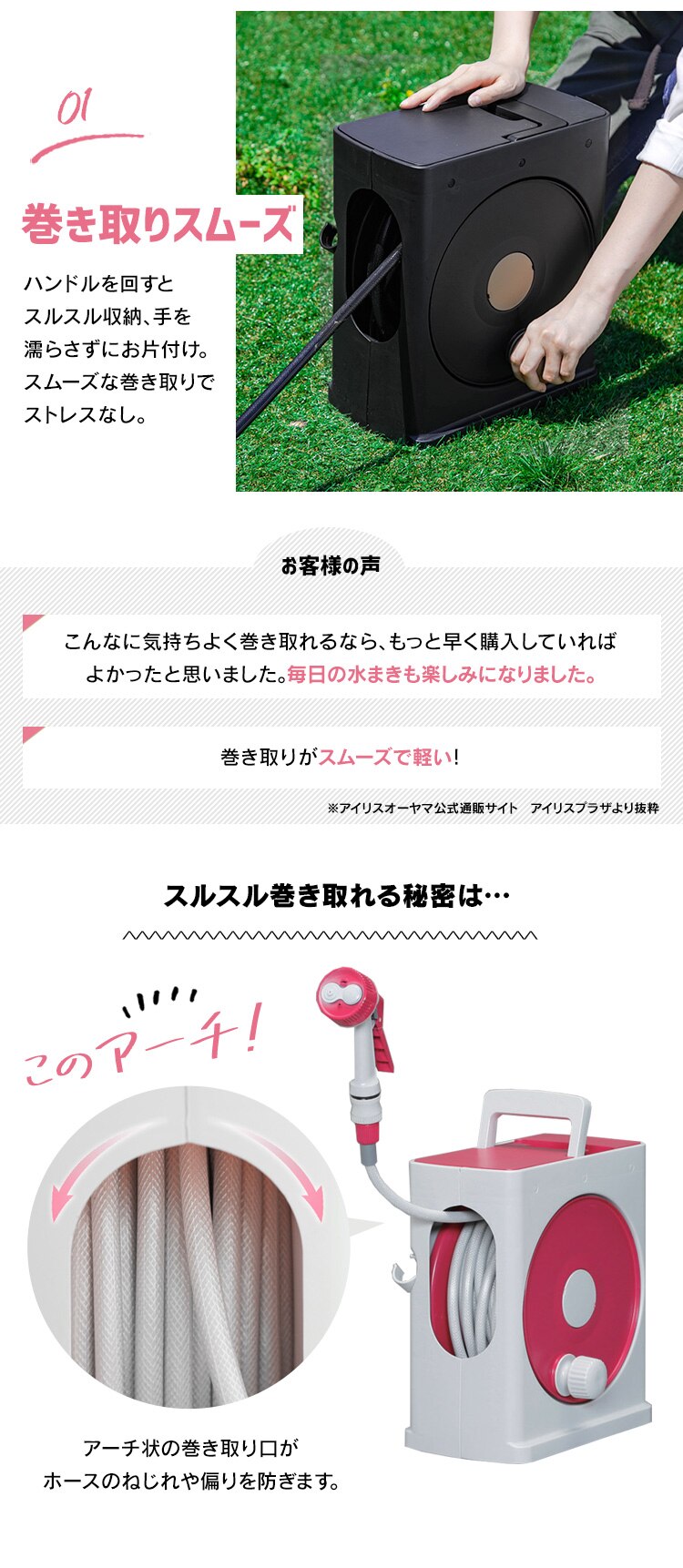 フルカバーホースリールスリム 20M ネイビーグレー4