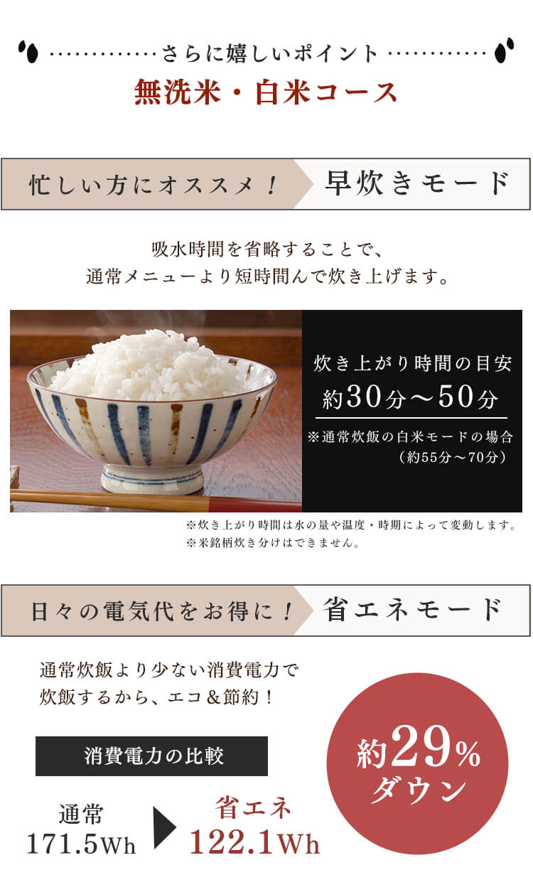 無洗米・白米コース