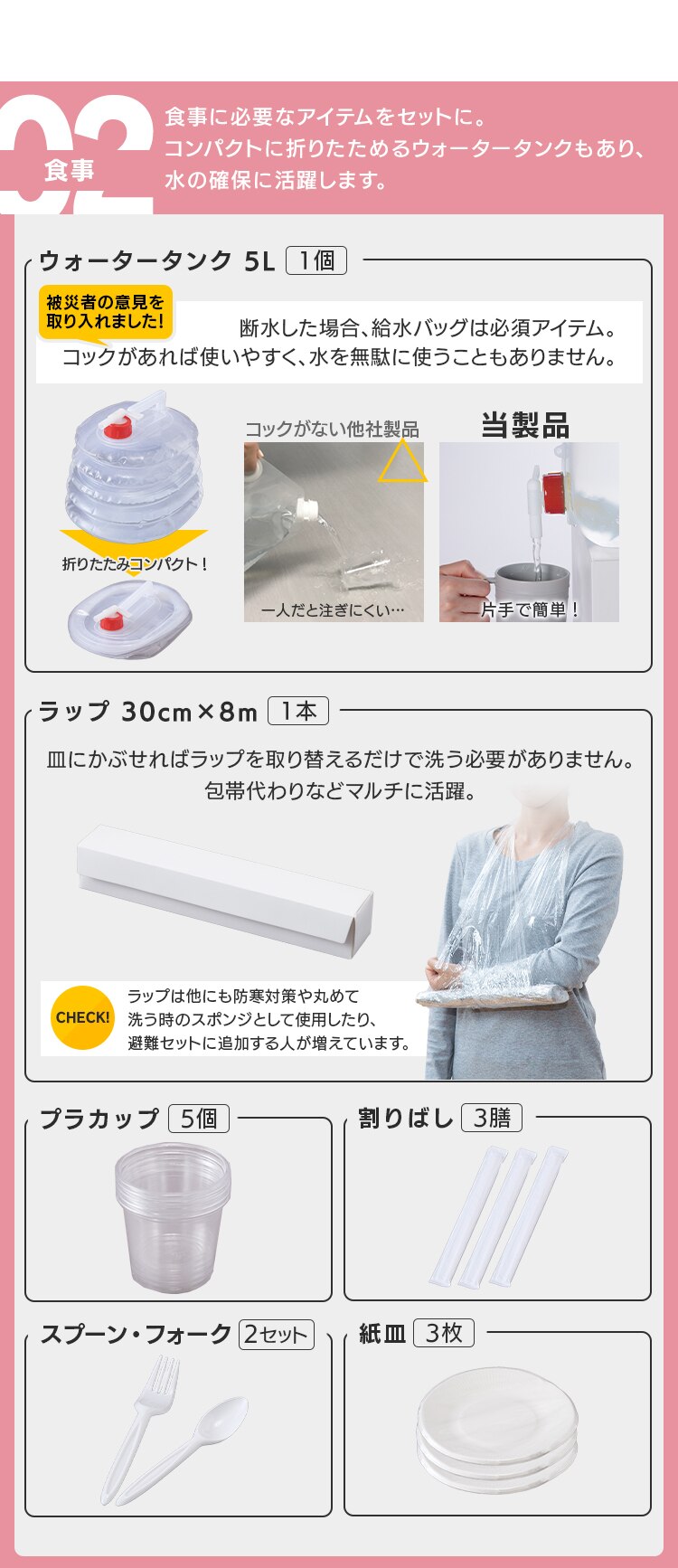 防災リュック 2人用 44点 防災セット 防災グッズ BS2445