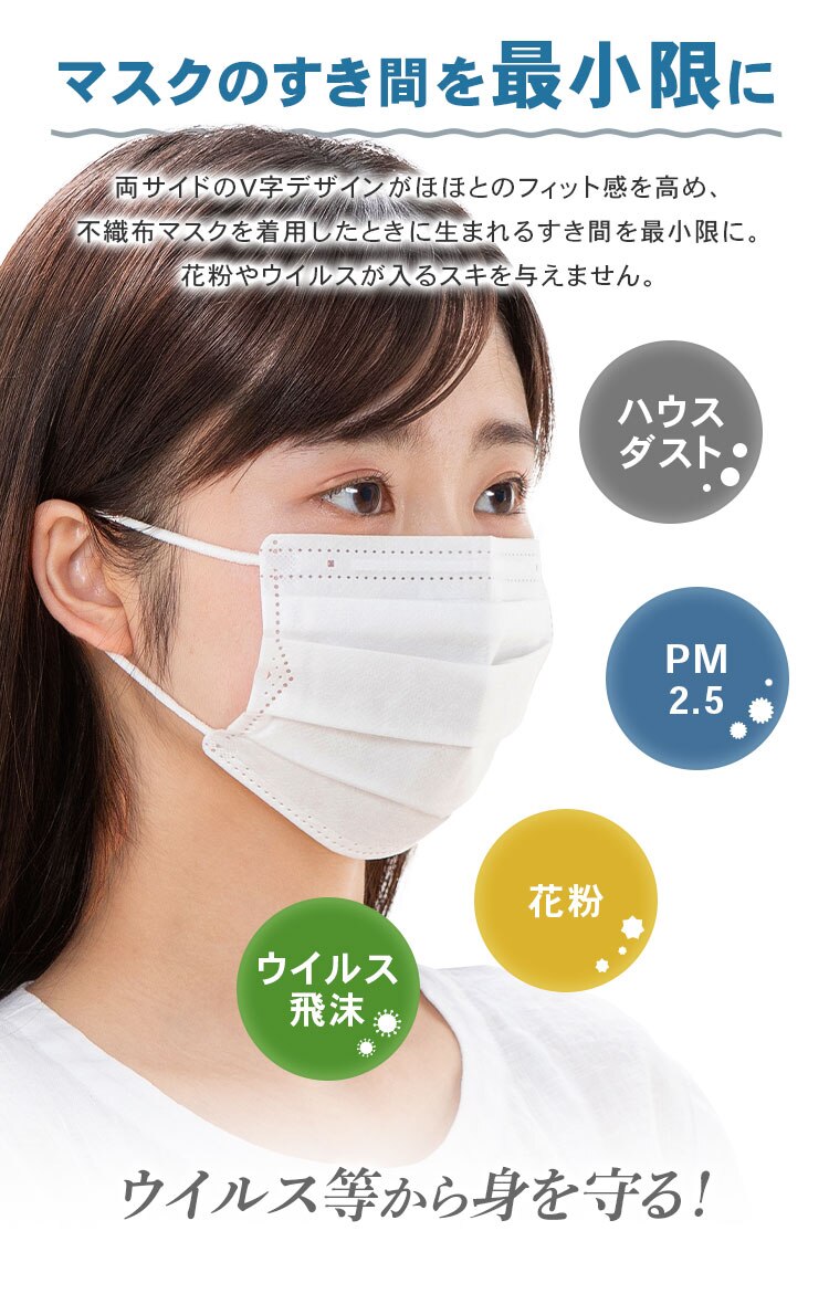 【120枚】 プリーツ マスク ゆったり大きめサイズ 40枚入×34
