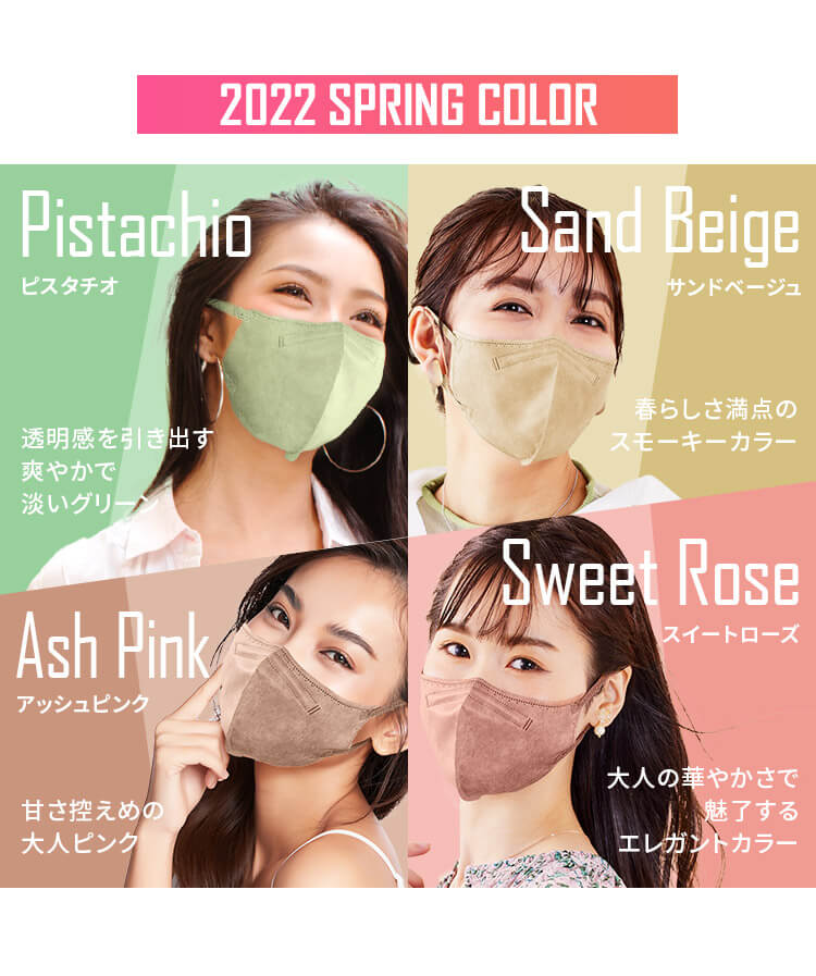 【25枚】 DAILY FIT MASK カラーマスク 5枚入&times;5 Mサイズ(ふつうワイドサイズ) ピンク【代引き不可】2
