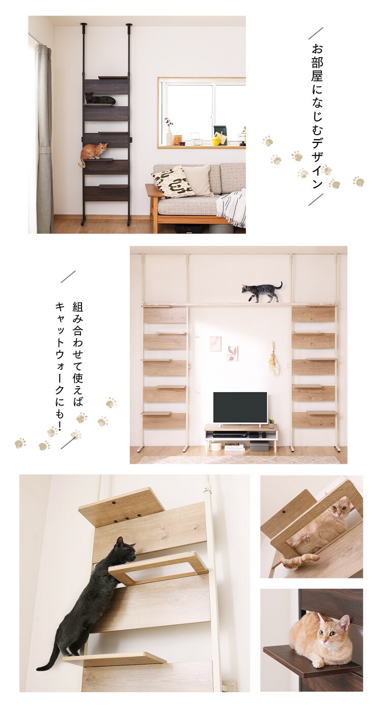 キャットステップ CATS-68 ウォールナット1