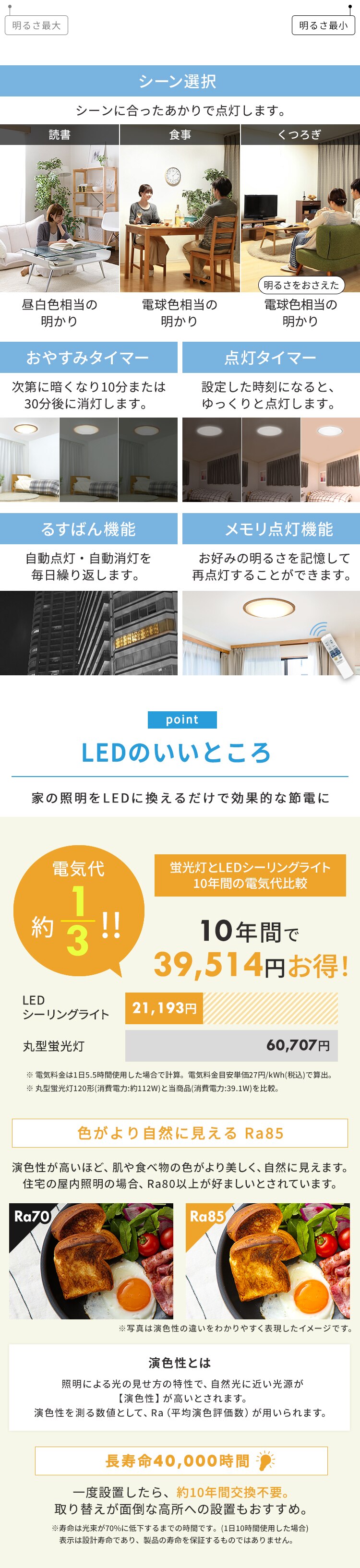 LED シーリングライト 12畳 調光 調色 工具・工事不要 リモコン付き 5年保証 CEA-2212DLACKW7