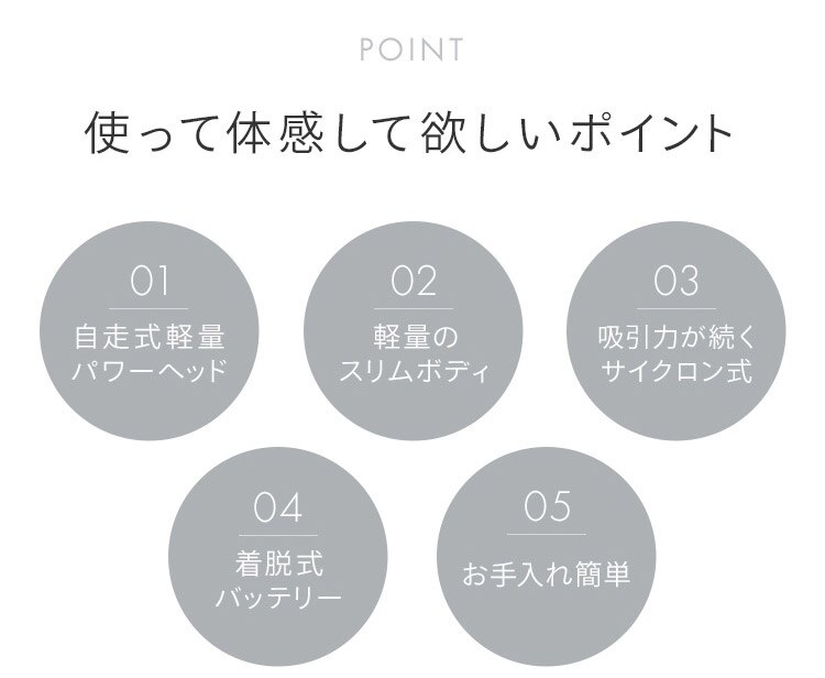 掃除機 コードレス サイクロン 自走式 SCD-183P-W ホワイト 2