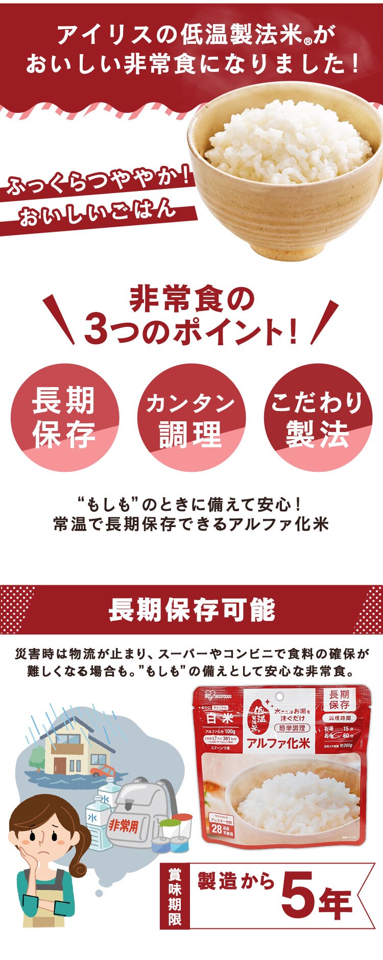 &alpha;化米3日分セット1