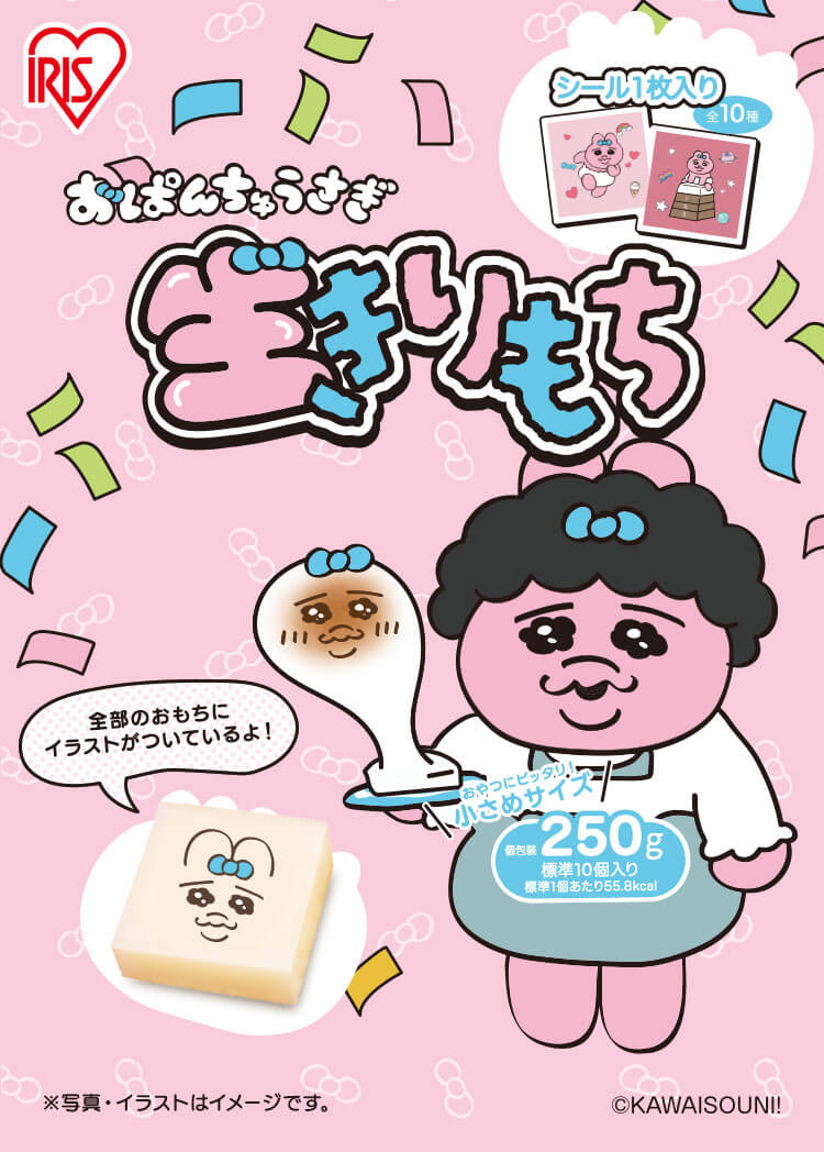 【2個】おぱんちゅうさぎ 生きりもち 250g0