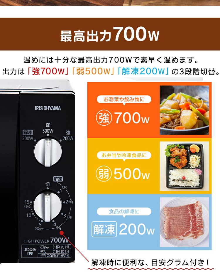 【訳あり】【カラー限定】電子レンジ 17Lターンテーブル ホワイト IMB-T176-6 60Hz／西日本3