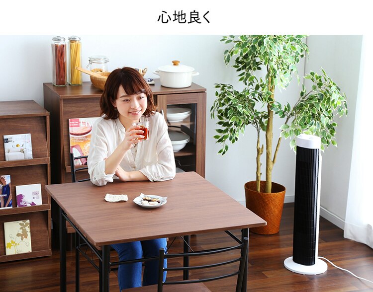 タワーファン 扇風機 静音 左右首振り TWF-M73 ホワイト 5