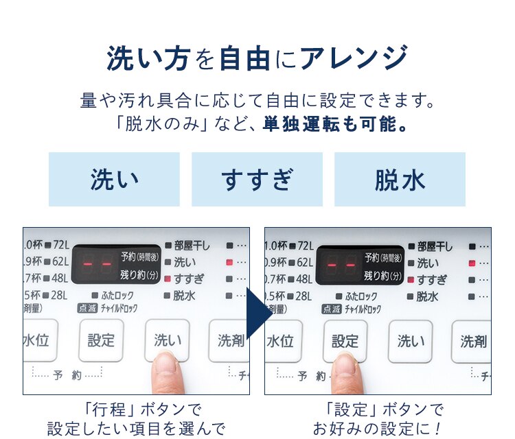 洗濯機 10kg 洗剤自動投入 ガチ落ち大水流洗浄 ガラストップ 二人暮らし ファミリー向け IAW-T100113