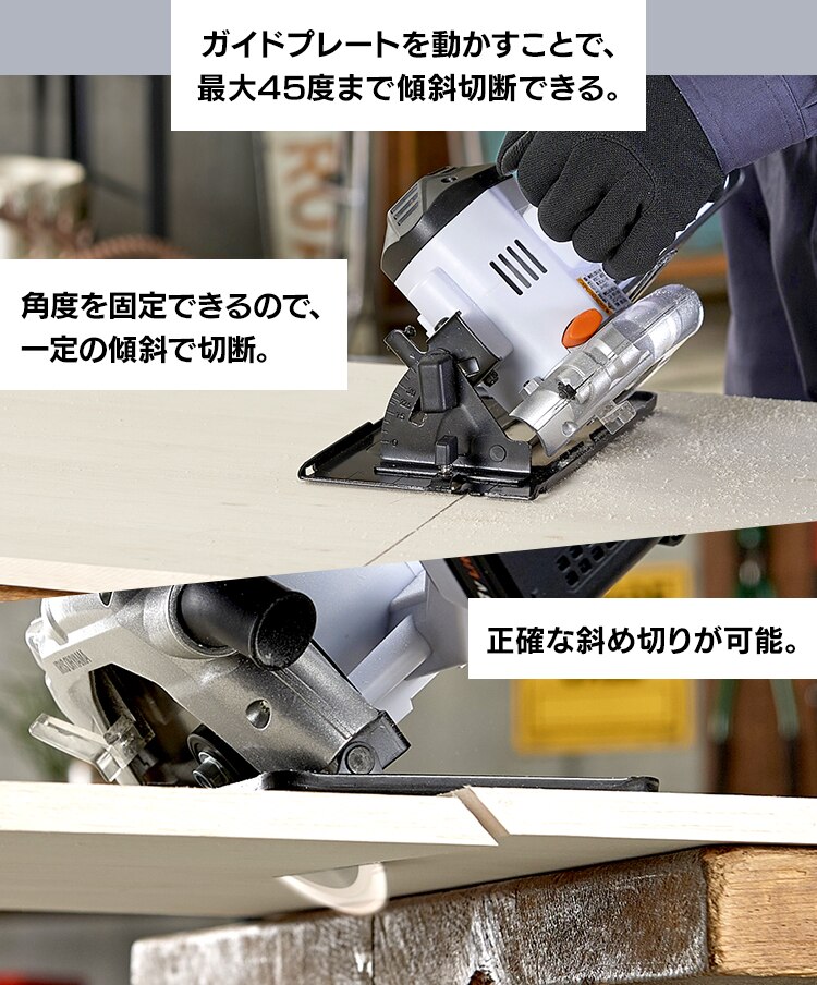 【9%OFF】電動ノコギリ 丸のこ 18V 充電式 バッテリー付き JSC14015