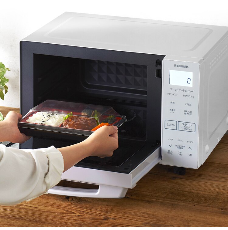 【訳あり】オーブンレンジ WLMO-F1801-W 18L ホワイト9