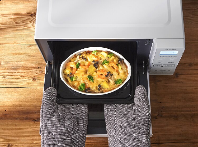 【訳あり】オーブンレンジ WLMO-F1801-W 18L ホワイト10