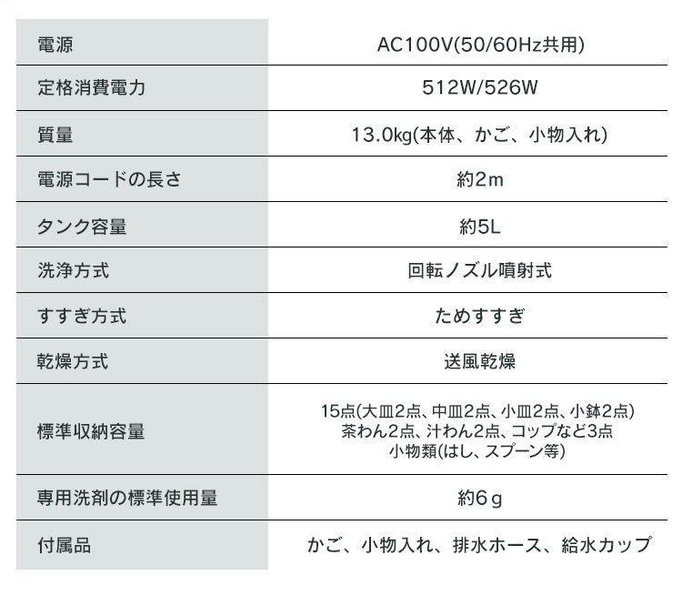 食洗器 食器洗い乾燥機 1~3人用 ISHT-5000-W ホワイト17