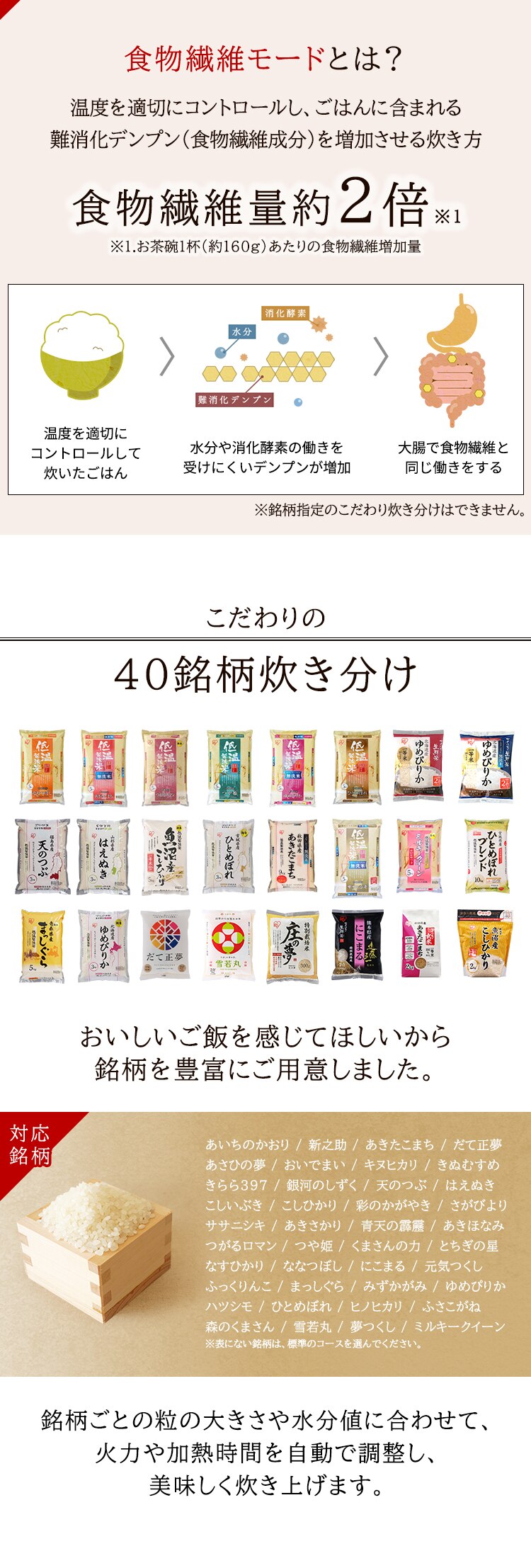 炊飯器 5.5合 圧力IH 40銘柄炊き KRC-PD50-Ｔ極厚銅釜 ブラウン2