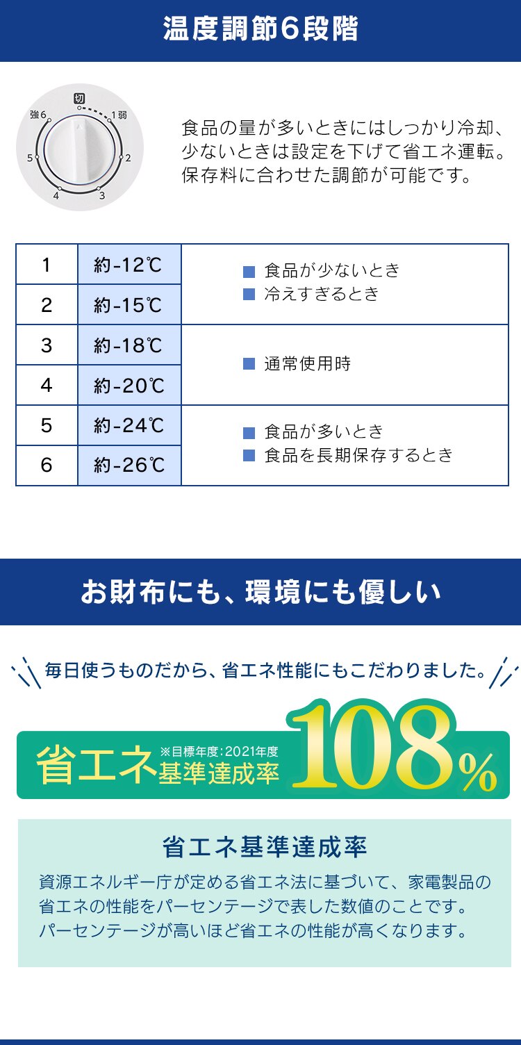 【訳あり】冷凍庫 100L 上開き ICSD-10B-W5