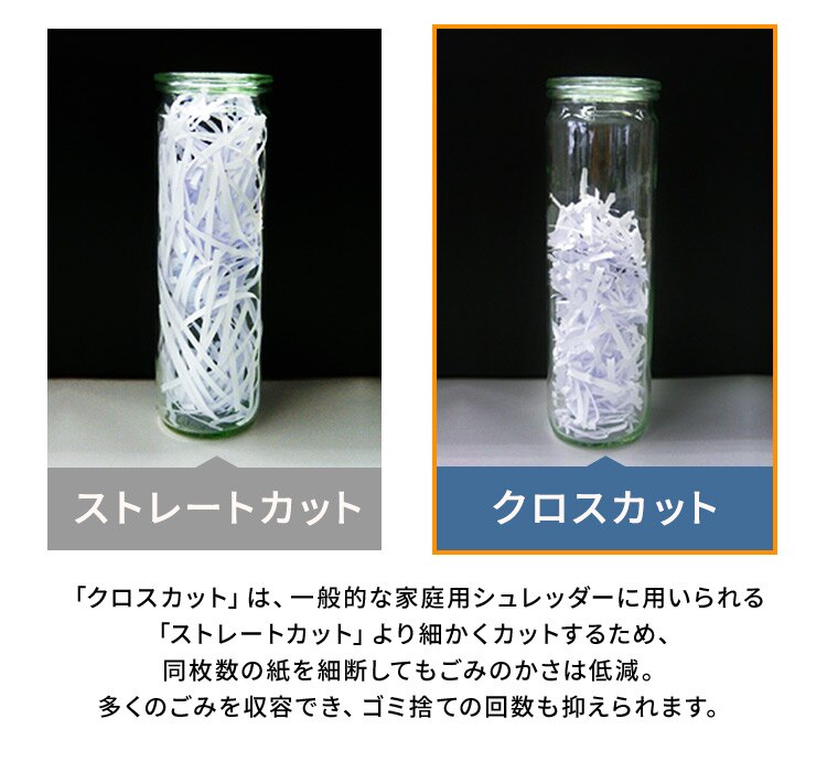 オフィスシュレッダー 業務用 60L クロスカット 25枚同時細断 ホチキス対応 OF325C5