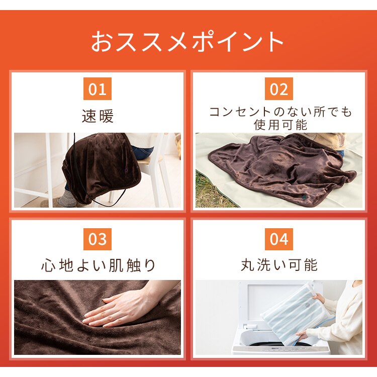 ヒートブランケット HW-HBK-W/A ボーダー4