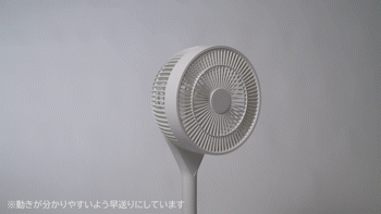扇風機 静音 DCモーター 360&deg;首振りFD-22T-W ホワイト2