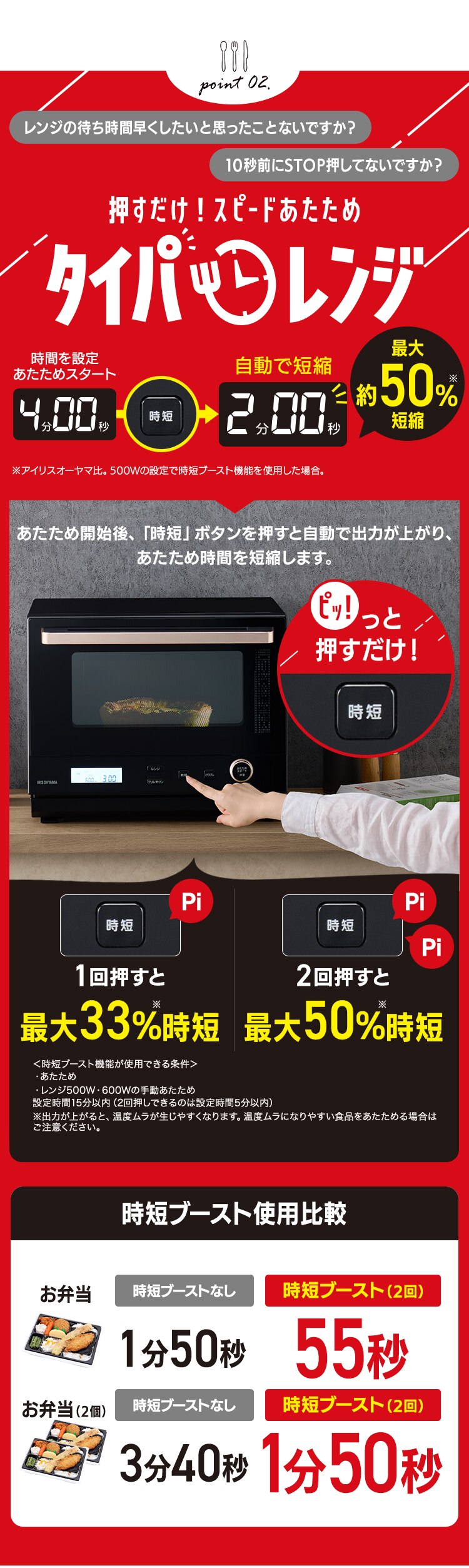 スチームオーブンレンジ 30L カップ式 MO-FS3001-B ヘルシーメニュー 26種類 時短ブースト ブラック5