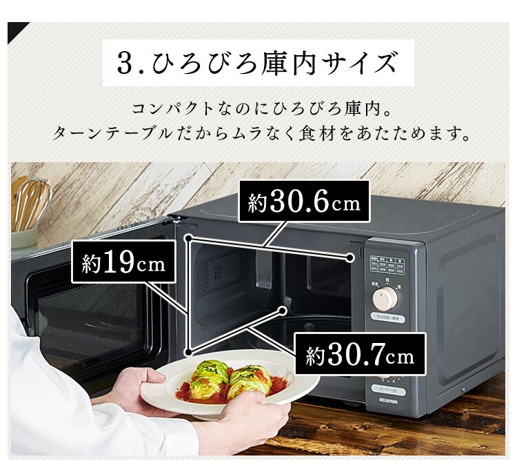 【訳あり】ricopa 単機能レンジ IMB-RT17-H グレー　4