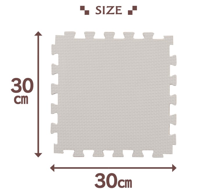 サイズ(9枚敷き詰めると約半畳分)