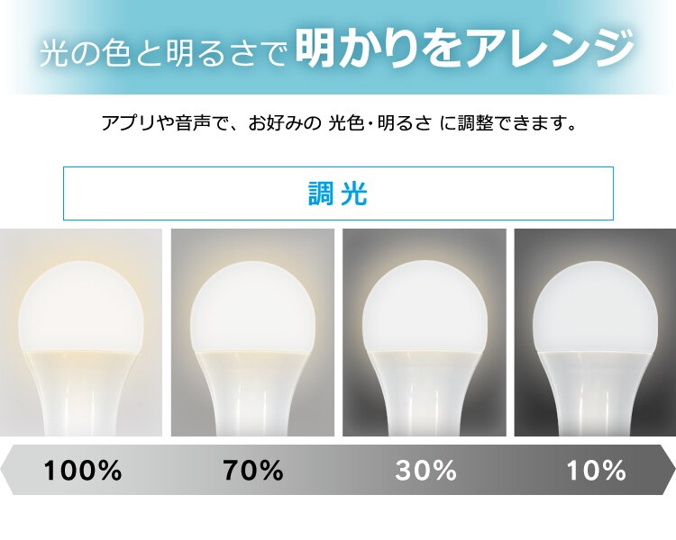 スマートスピーカー対応 LED電球