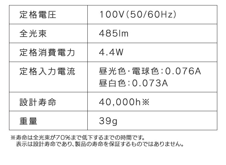 【4個セット】LED電球 E26口金 広配光タイプ 40W形相当 昼白色 密閉形器具対応 LDA4N-G-4T62P15