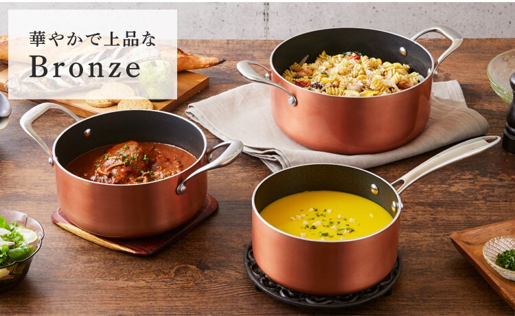 【IH対応】KITCHEN CHEF ダイヤモンドグレイス 両手なべ20cm DG-P20 シルバー6