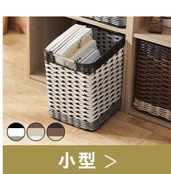 【2個セット】【浅型】ウッディバスケットIMK-38 ホワイト11