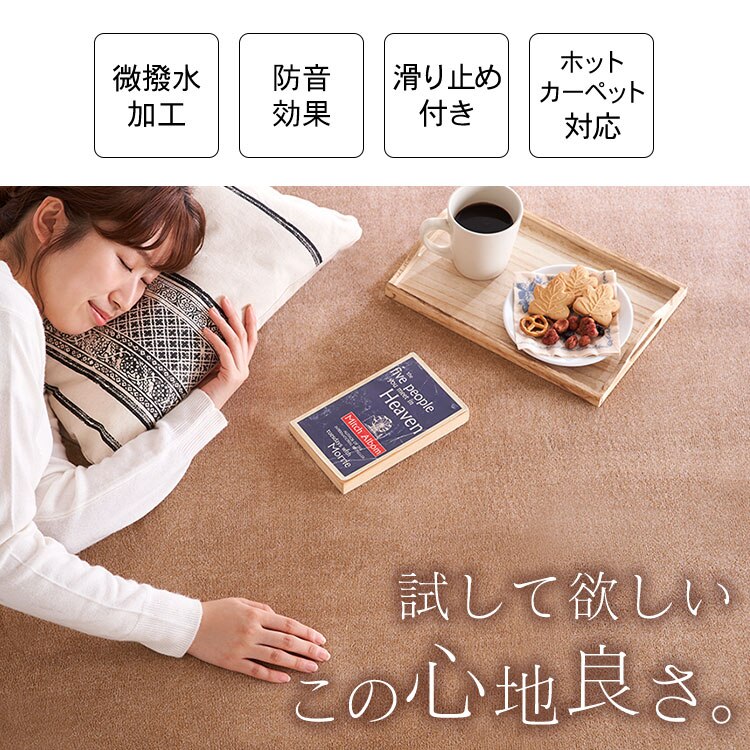 ラ・クッションラグ ACRB-1318 ブラウン2