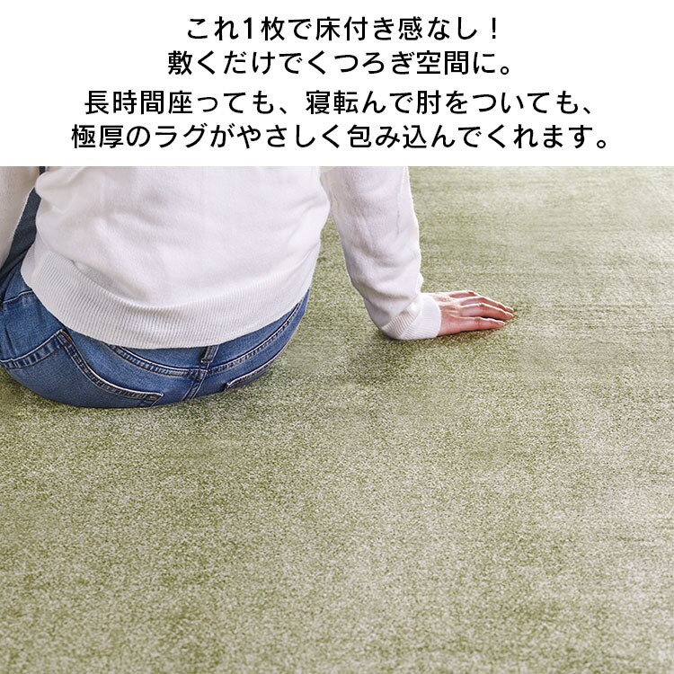 ラ・クッションラグ ACRB-1318 ブラウン8