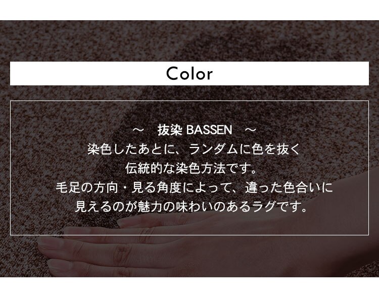 ラ・クッションラグ ACRB-1318 ブラウン19