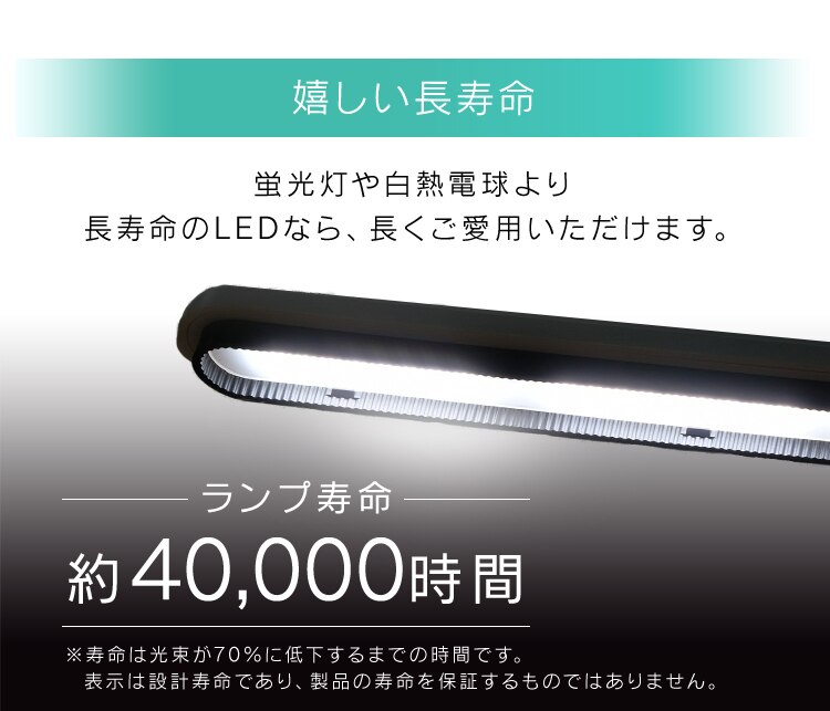 LEDデスクライト 1500lx 折り畳み可能 LDL-302-W ホワイト14