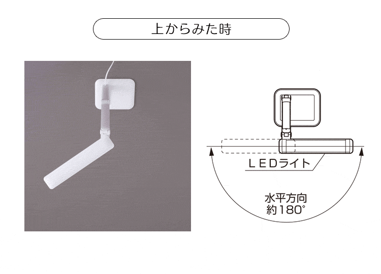 LEDデスクライト 2500lx 調光無段階 LDL-502-B ブラック12