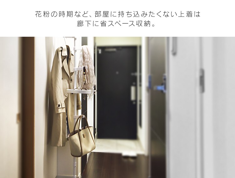 突っ張り棒 ポールハンガー 伸縮 SSP-280 ブラック10